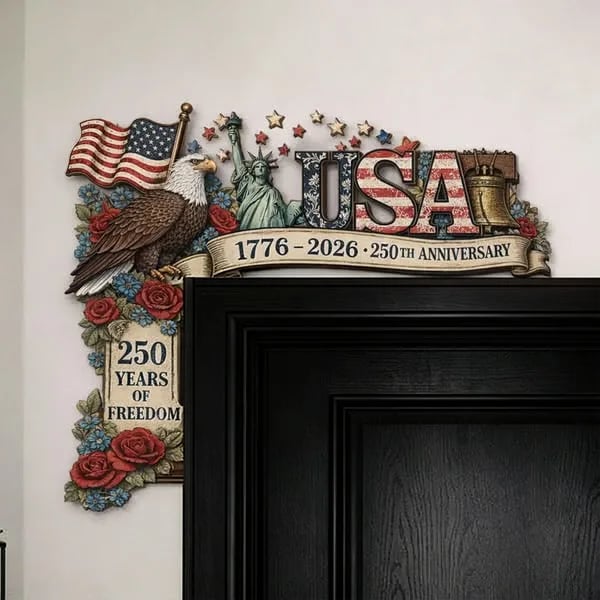 🔥Last Day 49% OFF-🇺🇸250th Anniversary USA Door Top Decoration