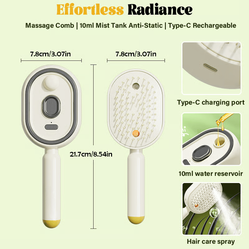đ„LAST DAY 50% OFF - 2026 Electric Spray Air Cushion Massage Comb