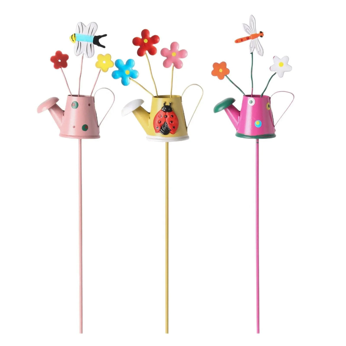 🔥Last Day 49% OFF-Set of 3 Metal Flower Pot Garden Stakes