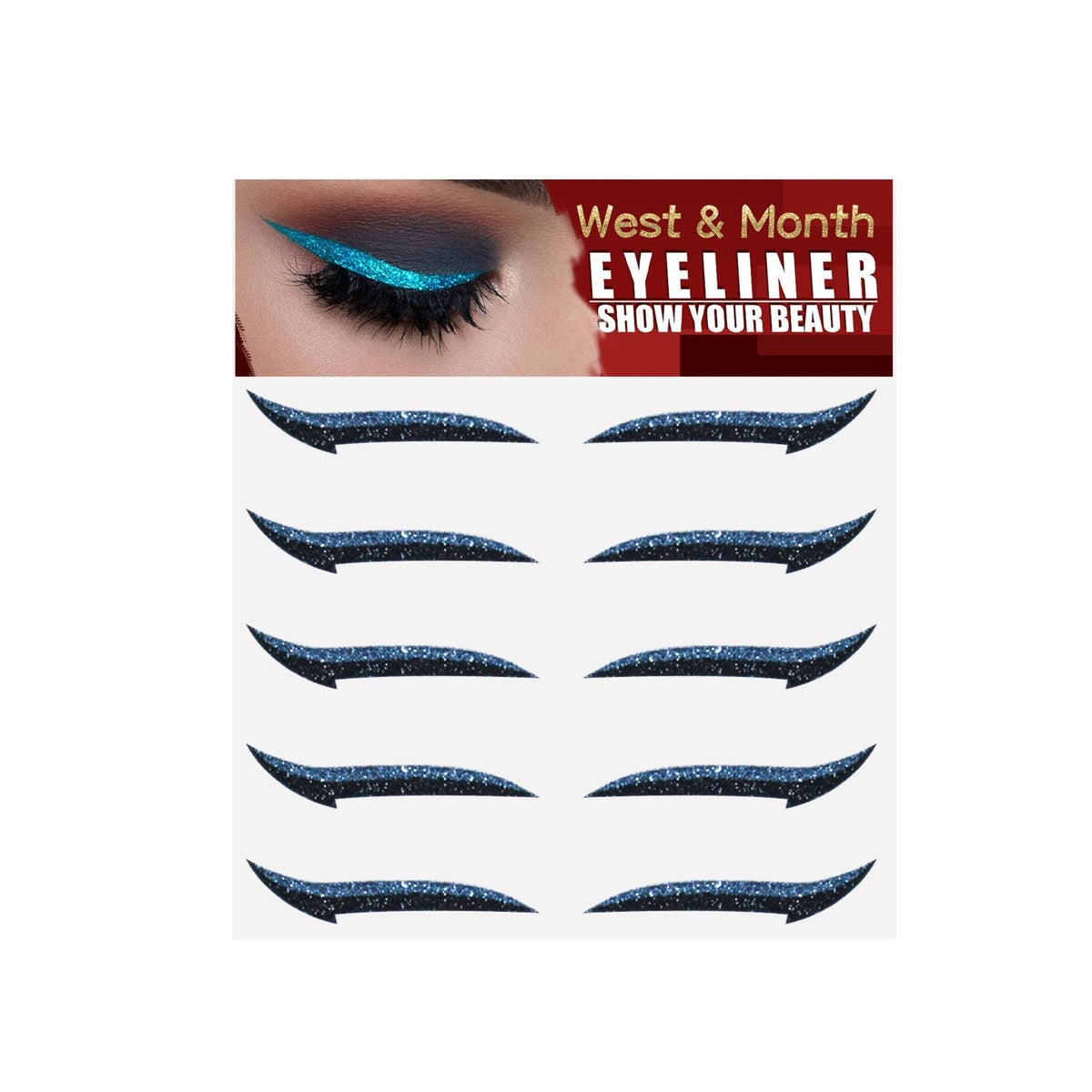 ✨Shiny waterproof reusable eyeliner stickers double eyelid stickers