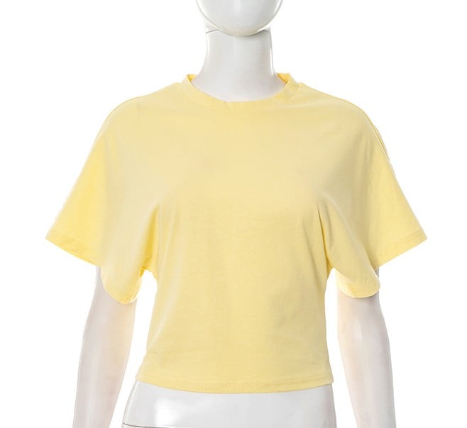 📢2025 New Products👕Women's Solid Color Round Neck Tee – Breathable Fabric & Timeless Style for Every Occasion