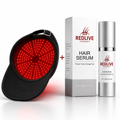Redlive Red Light Hair Growth Cap | 100 LEDs, Charger Included + Free Gift