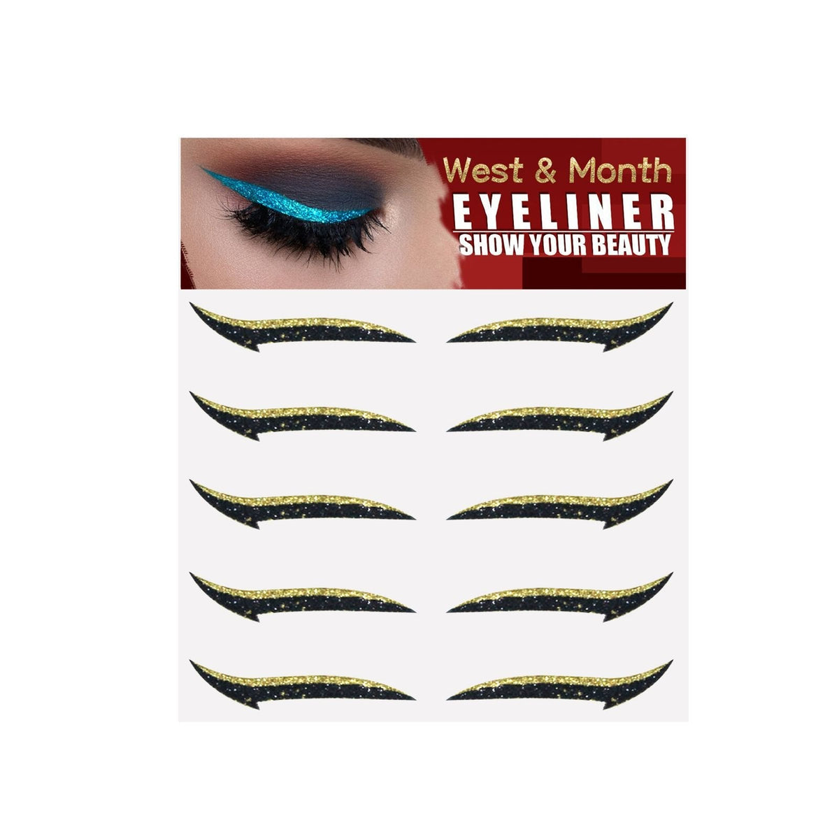 ✨Shiny waterproof reusable eyeliner stickers double eyelid stickers