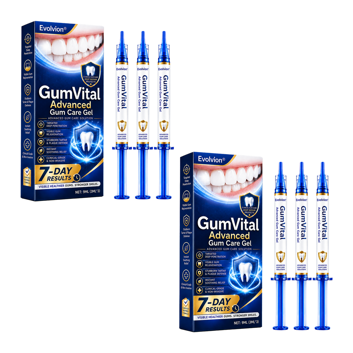 🦷 Evolvion® GumVital Advanced Gum Care Gel + 🎁 FREE Gum Care Kit