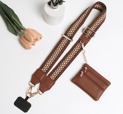 💖HOT SALE-49% OFF📱Crossbody Phone Strap with Zippered Pouch