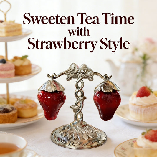 Vintage Strawberry-Shaped Salt and Pepper Shaker Set – A Charming Addition to Your Dining Table 🍓