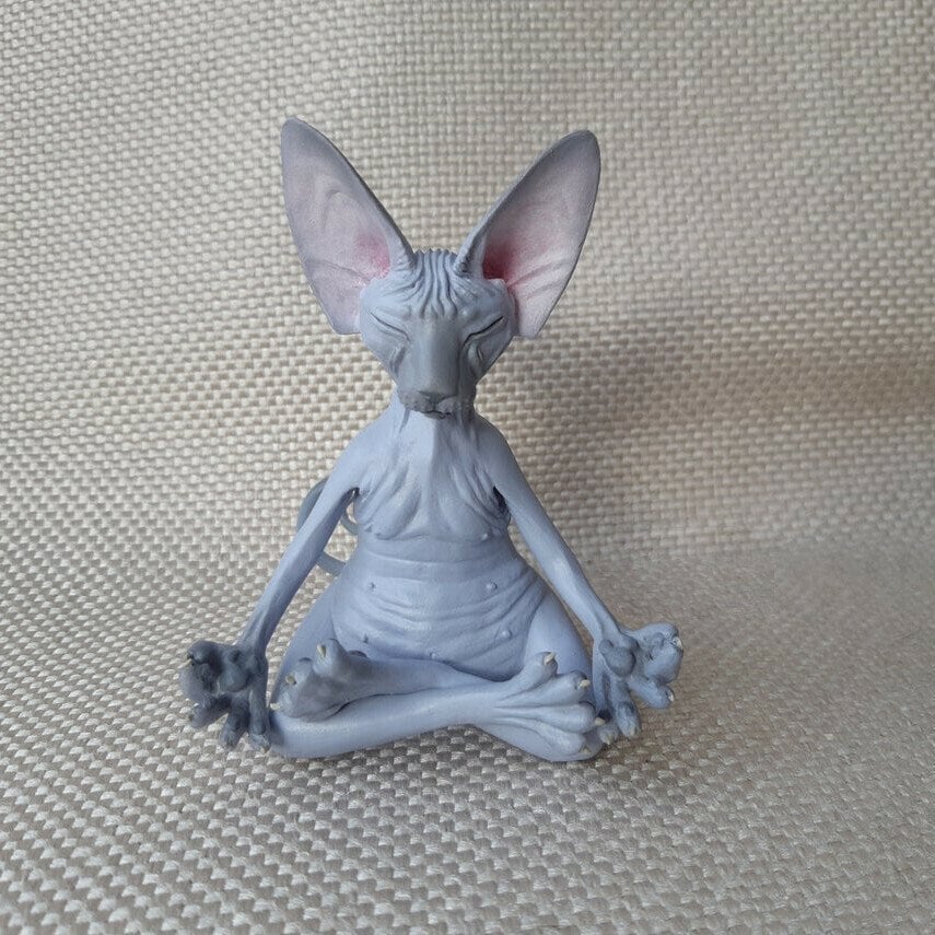 🔥HOT SALE Promotion🔥😻Sphynx Cat Meditate Yoga