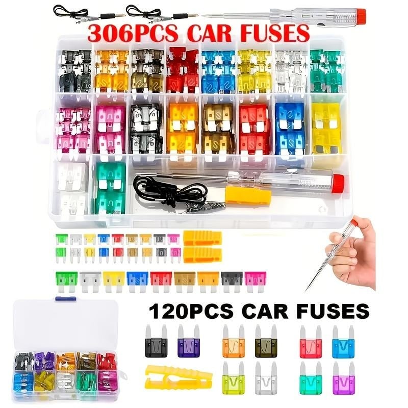 🔥 BIG SALE - 47% OFF🔥306 PCS & Car Blade Fuse Assortment Set