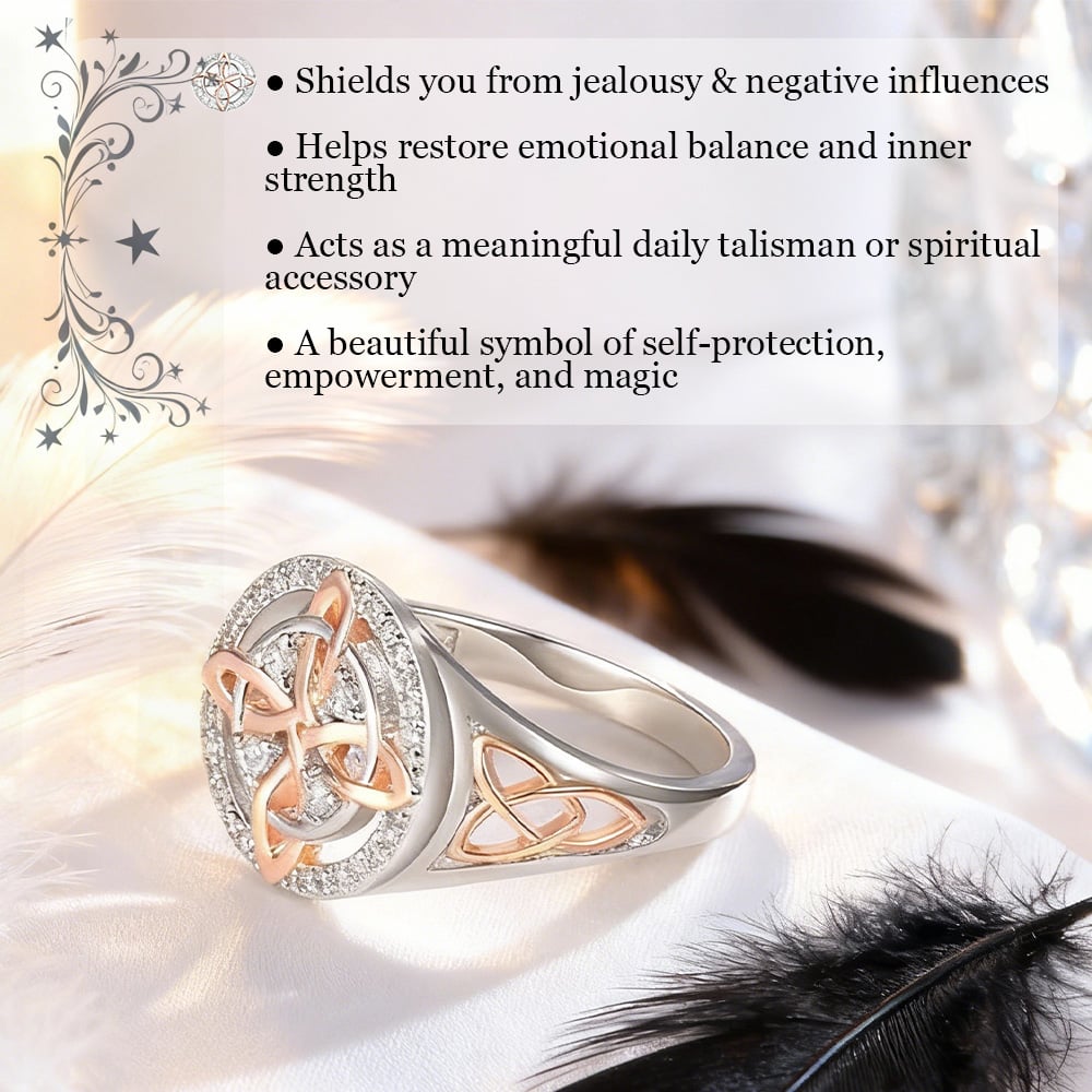 🔮💍Handmade Witch's Return-Knot Protection Ring💞Protect Your Loved Ones