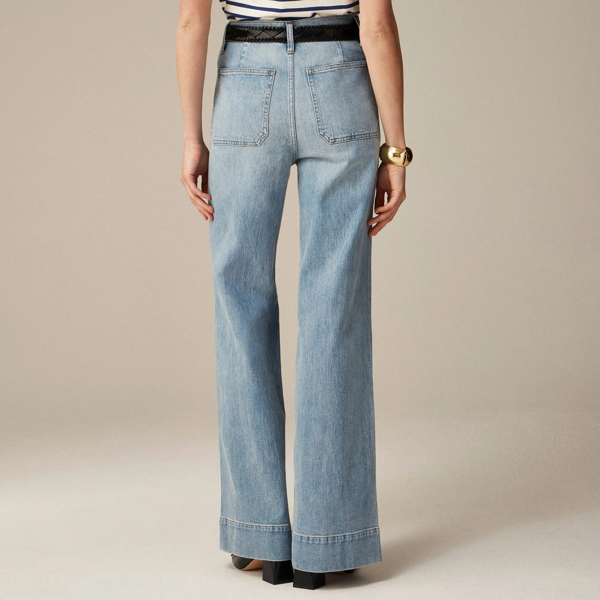 🔥Last Day 49% OFF-Tummy Control Sailor Wide Leg Jeans