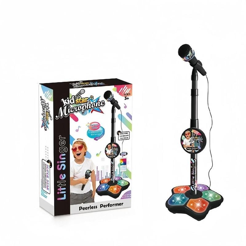🔥Last Day 49% OFF - Microphone Toy, Karaoke Machine Toy with Light