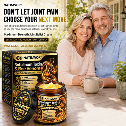 👨‍⚕️ NATRAVOR® Maximum-Strength Joint Relief Cream | 🐝 Botulinum Toxin + Bee Venom | ⚡ Fast-Acting Support for Pain, Stiffness, Swelling & Mobility | 🛡️ Full Refund Guarantee