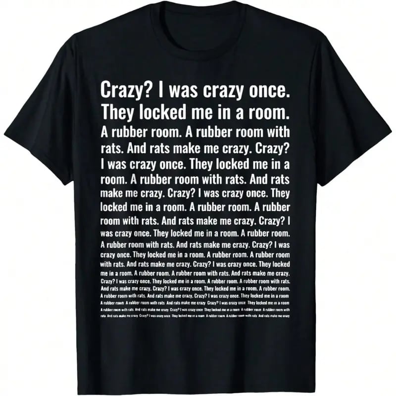 🔥LAST DAY SALE 49%OFF-😂Crazy? I Was Crazy Once. Funny Trending Meme T-Shirt – Soft Cotton, Classic Fit, Makes Every Outfit Fun!