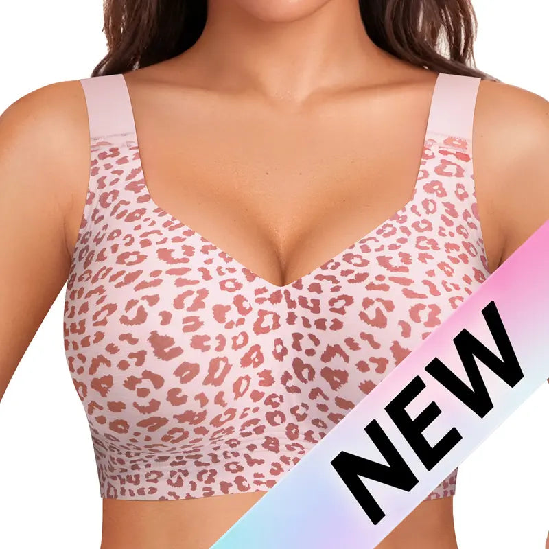 Full Coverage Wireless Support Bra for Women – Lift, Side & Back Smoothing, Wide Adjustable Straps
