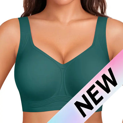 Full Coverage Wireless Support Bra for Women – Lift, Side & Back Smoothing, Wide Adjustable Straps