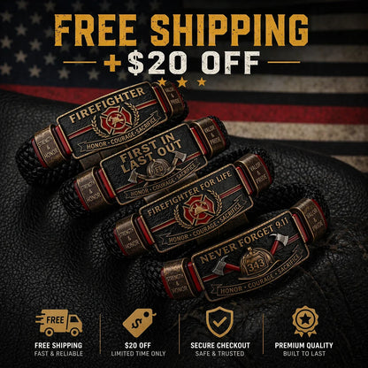 🏆Last Day Promo: 49% OFF - For Those Who Run In – Firefighter Bracelet -✈️ BUY 2 FREE SHIPPING