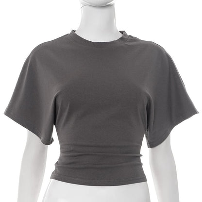 📢2025 New Products👕Women's Solid Color Round Neck Tee – Breathable Fabric & Timeless Style for Every Occasion
