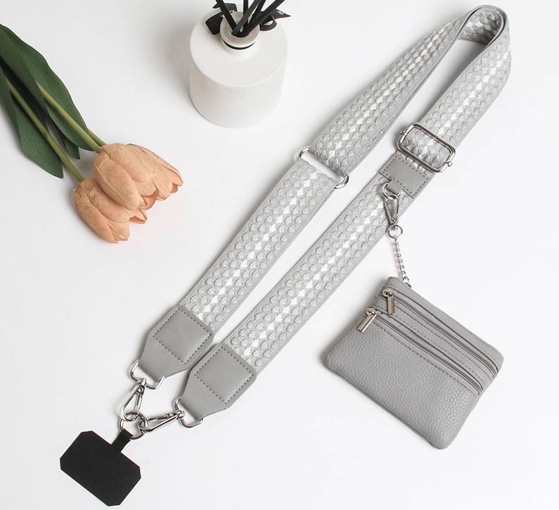 💖HOT SALE-49% OFF📱Crossbody Phone Strap with Zippered Pouch