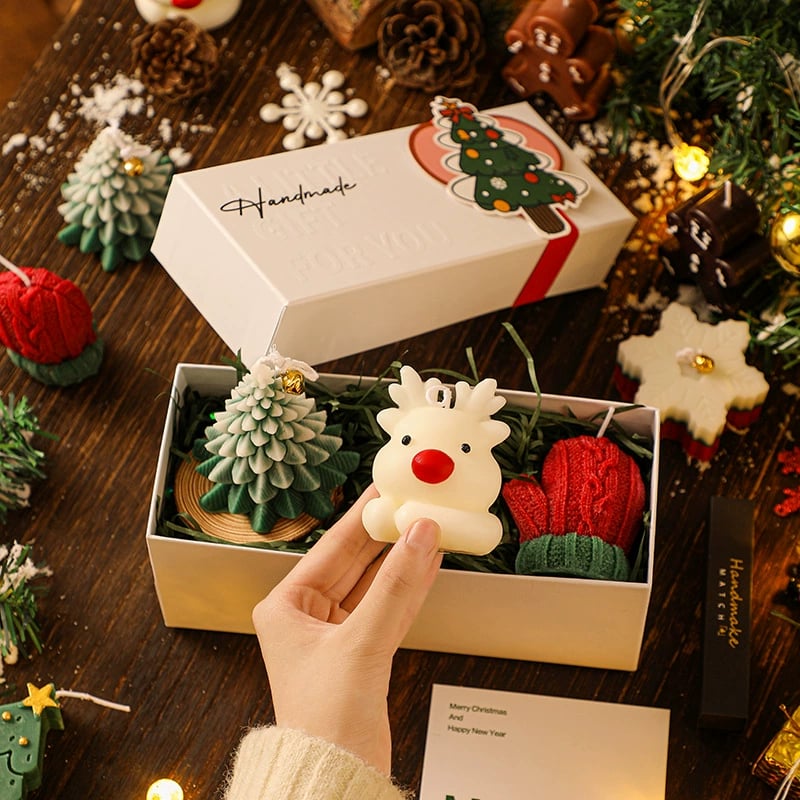 🔥Christmas tree + elk + gloves (Tall gift box)