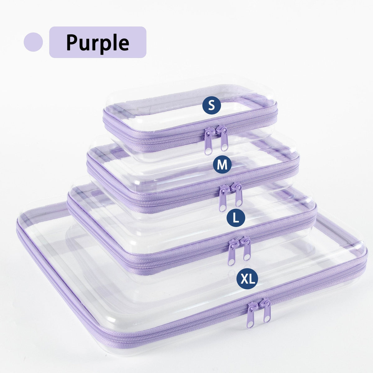 Clear Organizer Storage Box Clear Hard Zipper Case