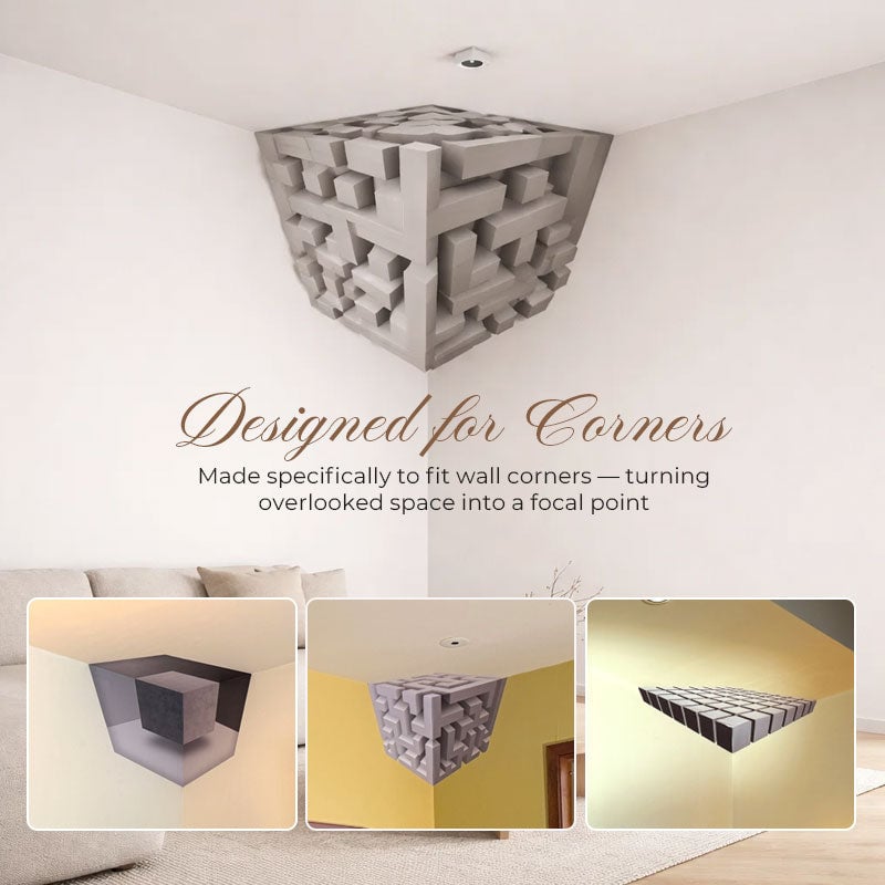 🔥Last Day 49% OFF-Modern Geometric Corner - Wall Art That Reshapes Reality 🧠✨