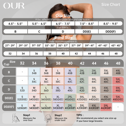 Full Coverage Wireless Support Bra for Women – Lift, Side & Back Smoothing, Wide Adjustable Straps
