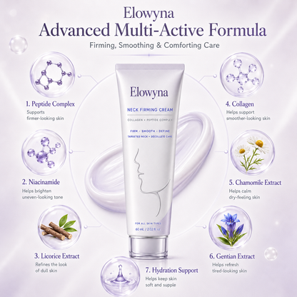 🧠👩‍🔬 Elowyna All-Over Firming Cream – FDA-Compliant Formula For Face, Neck & Body – Smooth, Tighten & Brighten – 70% OFF + 🎁 Free Derma Roller Today