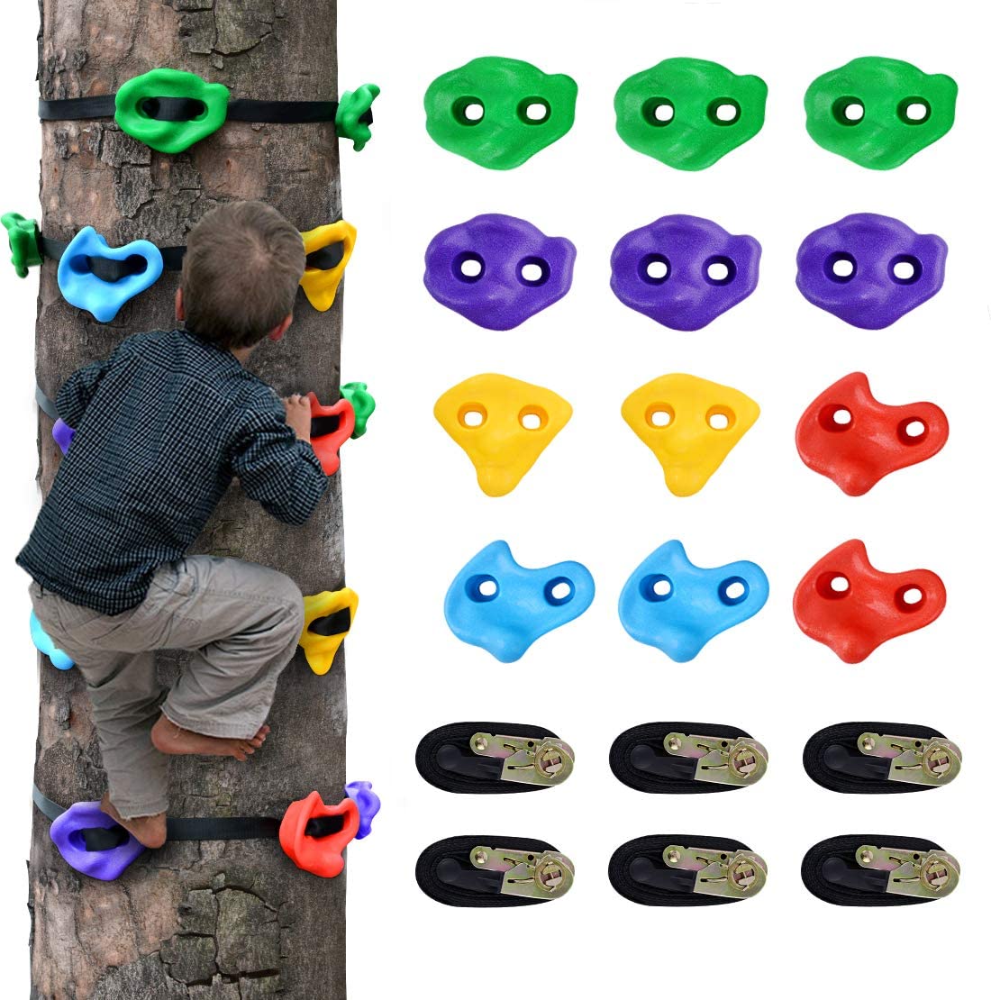 🔥 65K+ SOLD! - Tree Climbing Holds for Kids Climber - FREE SHIPPING