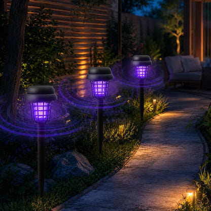 ⚡Summer Essentials 🦟Solar-Powered UV Mosquito Killer Lamp