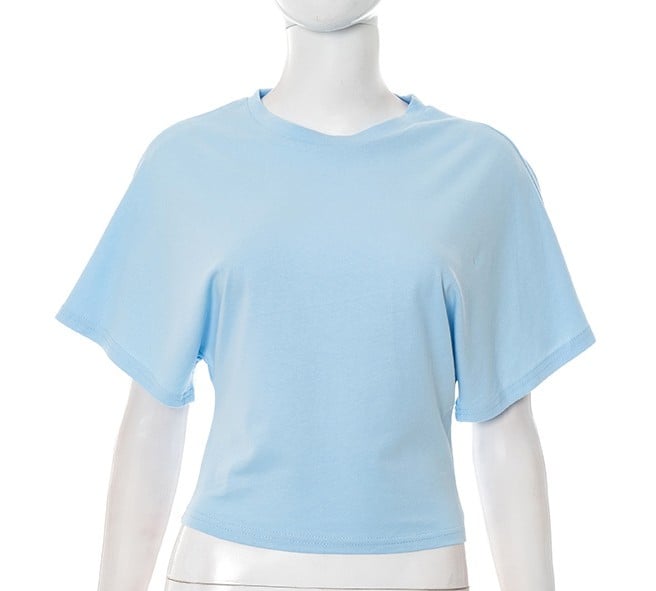 📢2025 New Products👕Women's Solid Color Round Neck Tee – Breathable Fabric & Timeless Style for Every Occasion