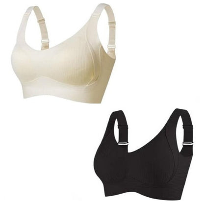 🎁Last Day Buy 1 Get 1 Free🔥Women's Ribbed Adjustable Wireless Bra
