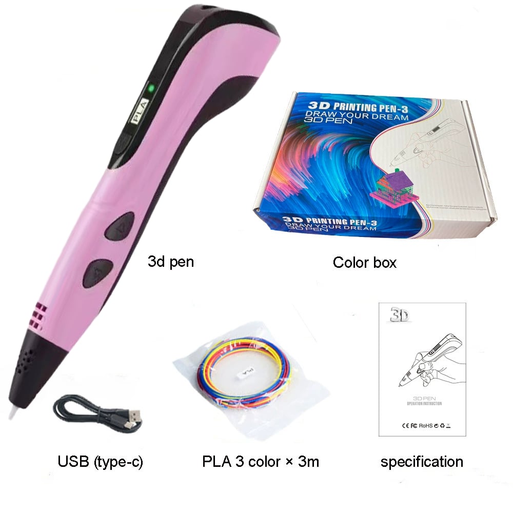 🏆CHRISTMAS SALE 49% OFF - NEW 3D Printing Pen 3d Pen Set for Kids Chidren Child's Birthday Christmas Creative DIY Gift LCD Display with PLA Filament