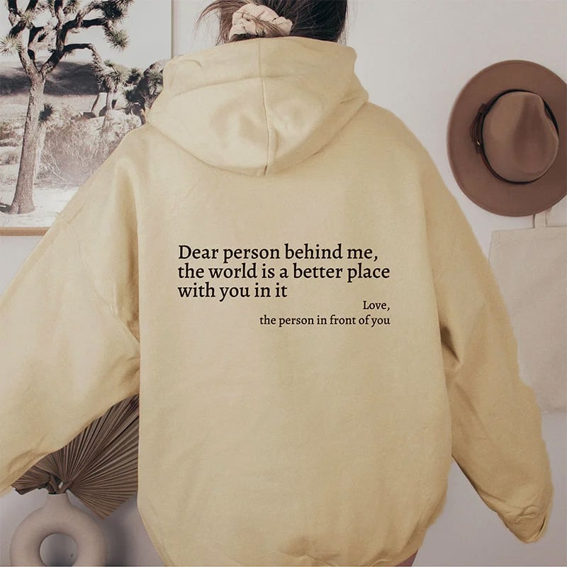 🔥LAST WEEK SALE 49% OFF✨'Dear Person Behind Me' Sweatshirt🥳