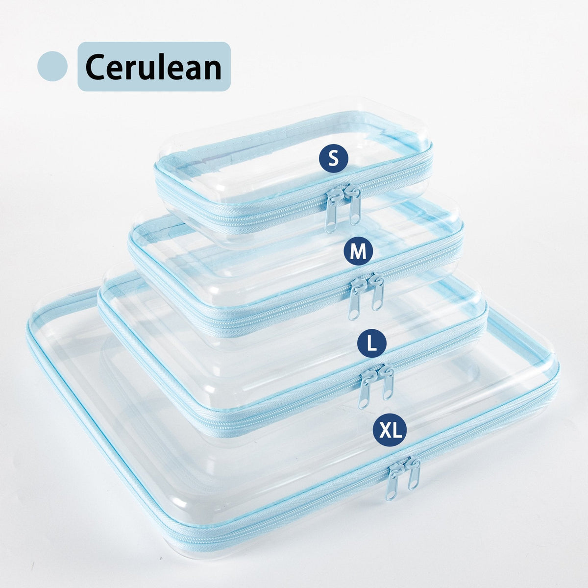 Clear Organizer Storage Box Clear Hard Zipper Case