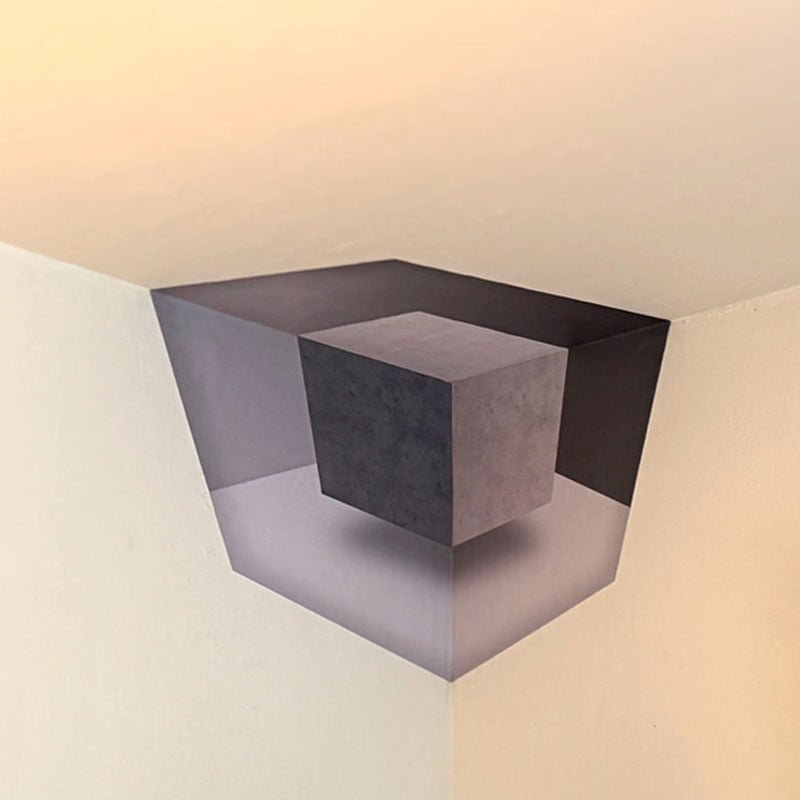 🔥Last Day 49% OFF-Modern Geometric Corner - Wall Art That Reshapes Reality 🧠✨