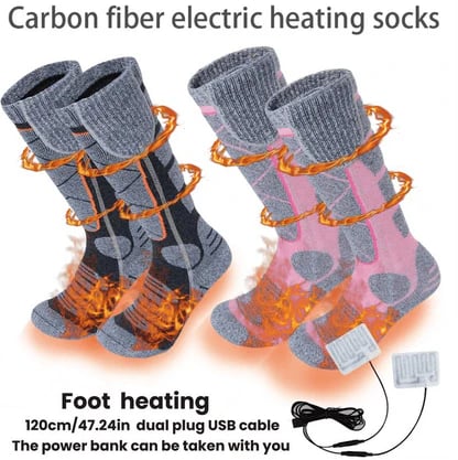 🎁Christmas Sale 49% OFF🎅Washable Rechargeable Heated Socks for Men & Women