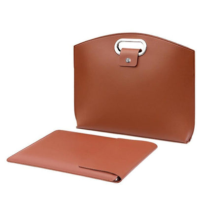 🎁Last Day 49% OFF✨Waterproof Leather 14-16In 2PCS Laptop Bag for Women Handbag