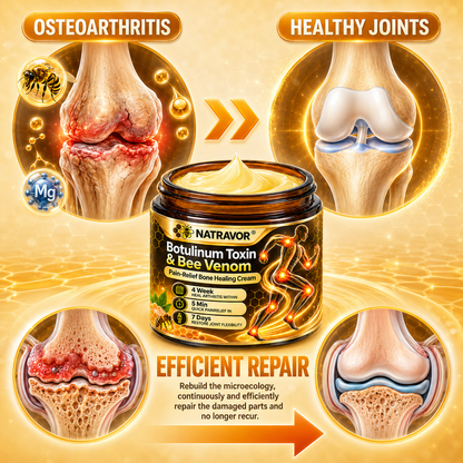 👨‍⚕️ NATRAVOR® Maximum-Strength Joint Relief Cream | 🐝 Botulinum Toxin + Bee Venom | ⚡ Fast-Acting Support for Pain, Stiffness, Swelling & Mobility | 🛡️ Full Refund Guarantee