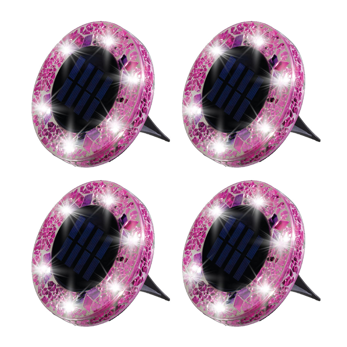 ✨Solar Mosaic Disk Lights - Waterproof LED Pathway Lights with Auto On/off