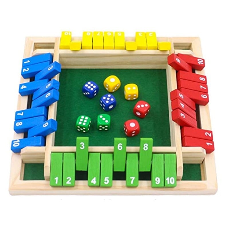 🔥Last Day 49% OFF✨SHUT THE BOX-WOODEN DICE BOARD GAME