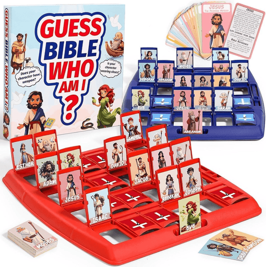 🔥LAST DAY SALE 49% OFF!?️Guess Bible Who Am I Board Games✝️