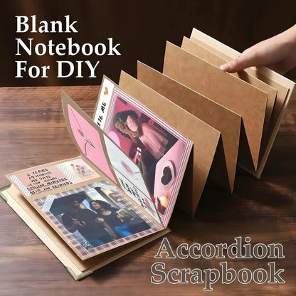 🔥Last Day 49% OFF-✨The Memory Keeper: 99+ Inch Accordion Scrapbook Album📚