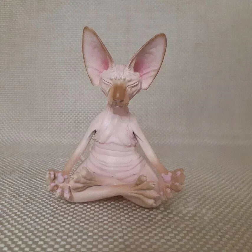 🔥HOT SALE Promotion🔥😻Sphynx Cat Meditate Yoga