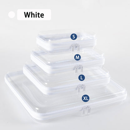 Clear Organizer Storage Box Clear Hard Zipper Case