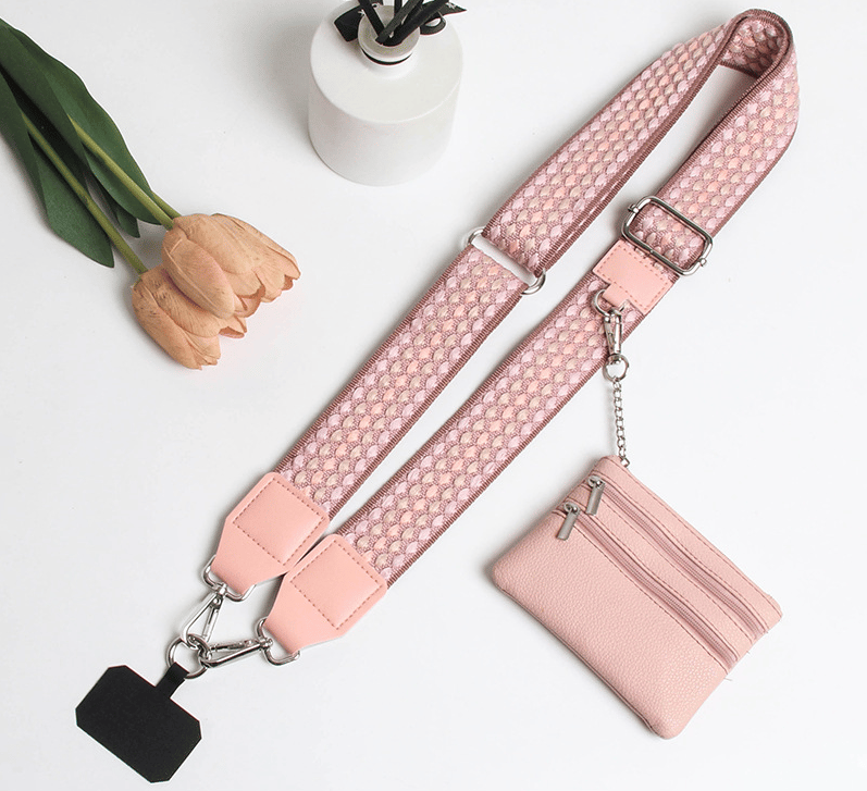 💖HOT SALE-49% OFF📱Crossbody Phone Strap with Zippered Pouch