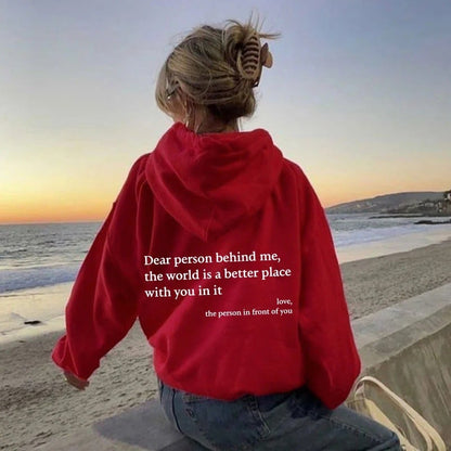 🔥LAST WEEK SALE 49% OFF✨'Dear Person Behind Me' Sweatshirt🥳